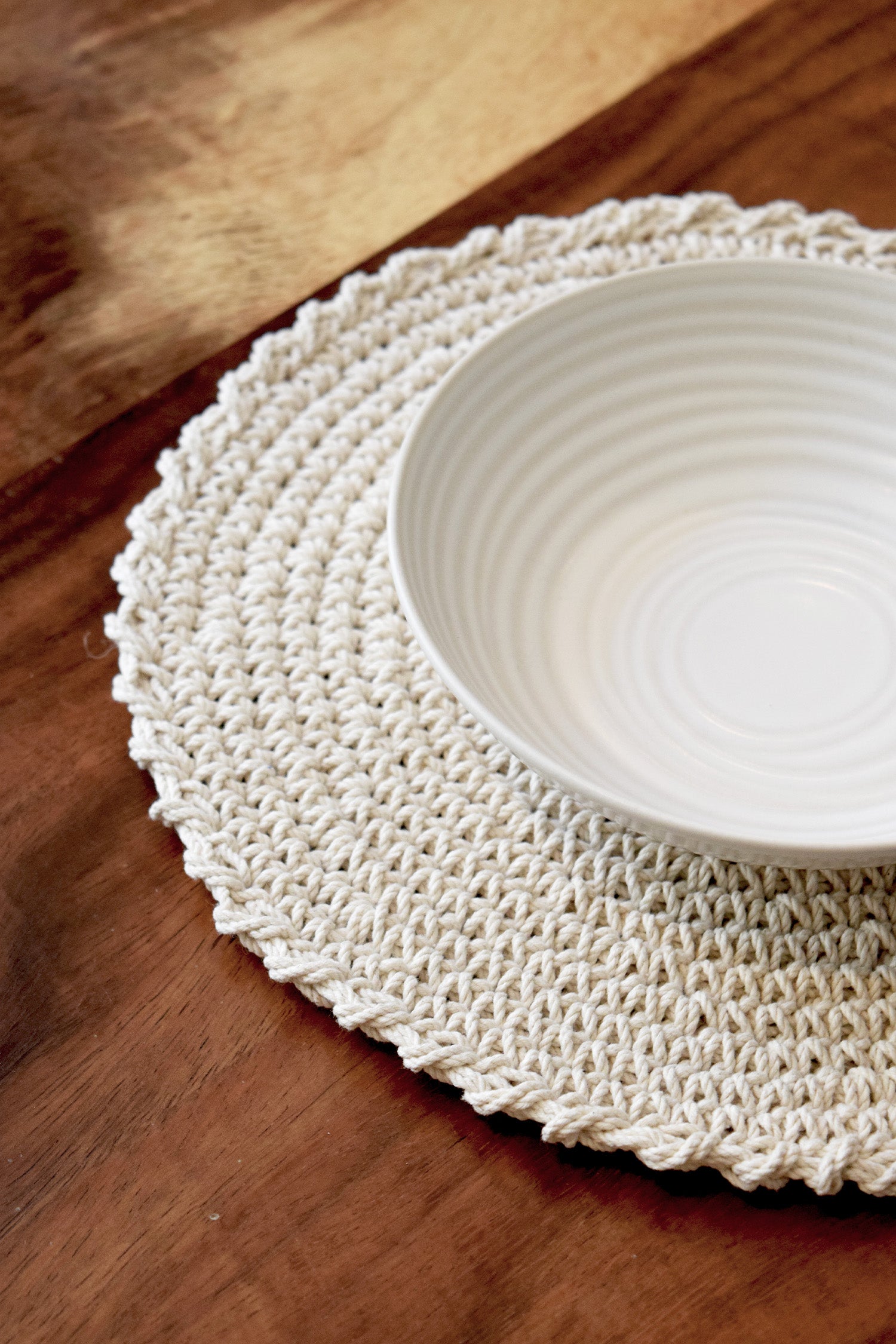 Mantel Tejido Crudo (Flecos y sin flecos)