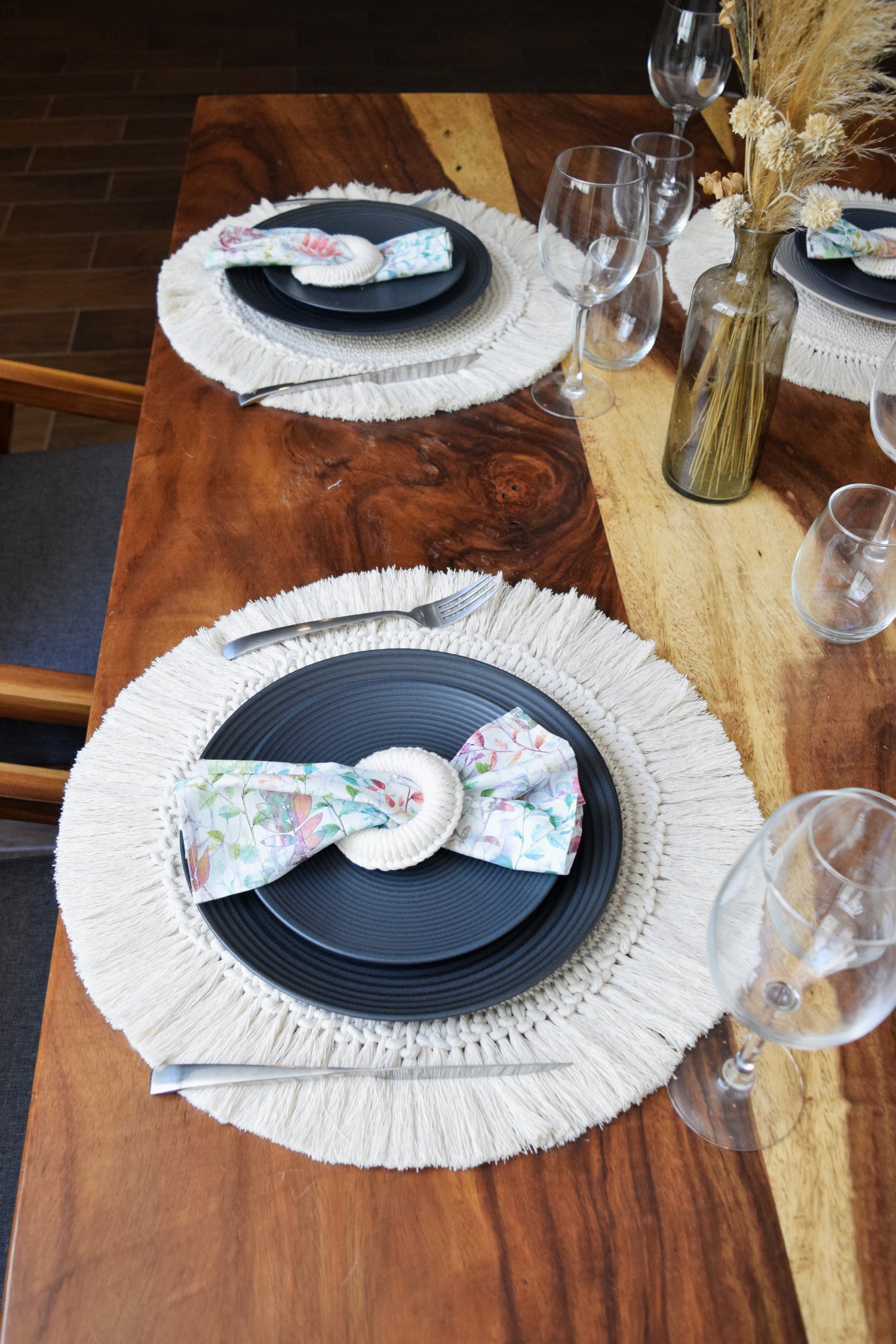 Mantel Tejido Crudo (Flecos y sin flecos)