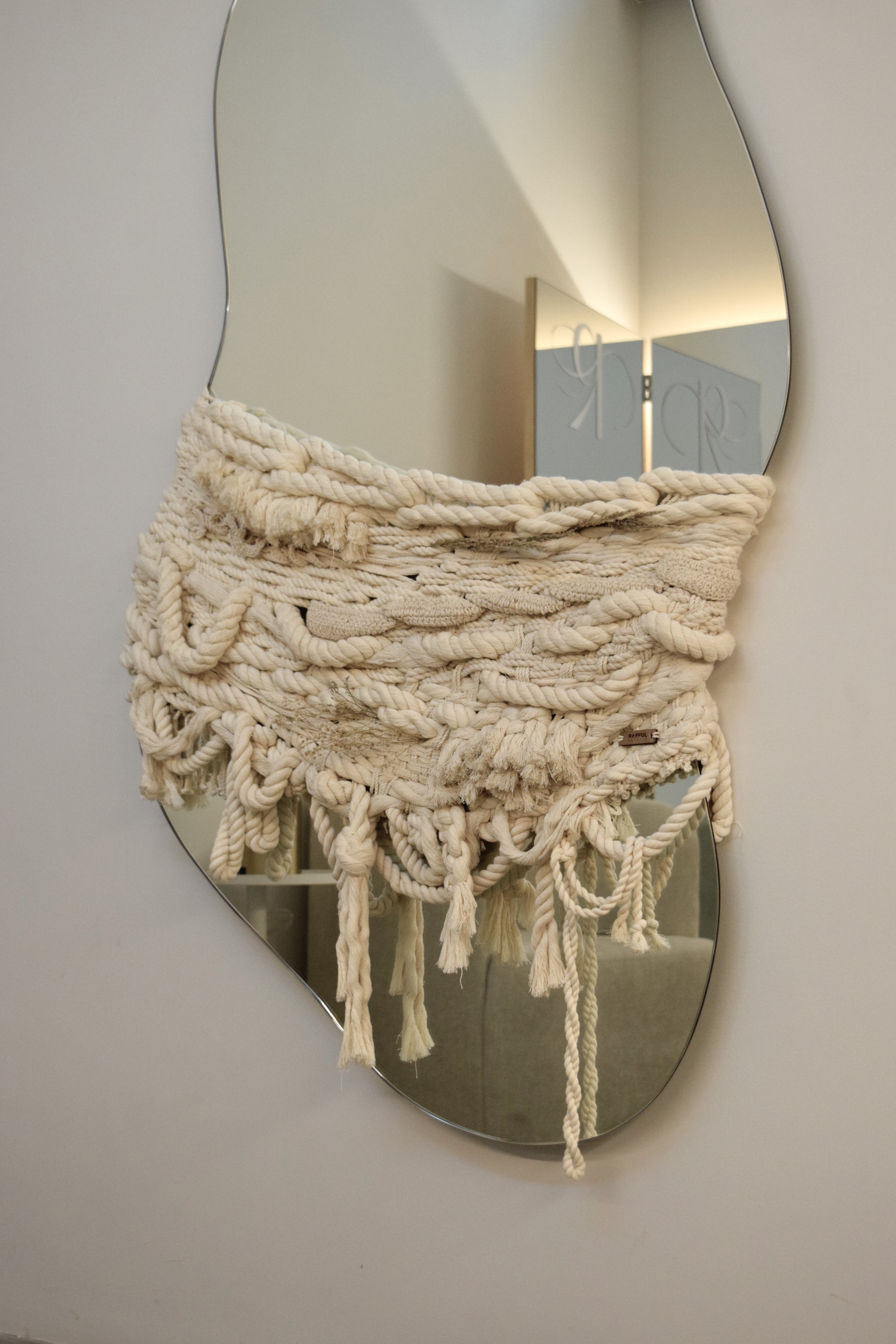 Espejo Paula de Cuerpo Completo con Textil