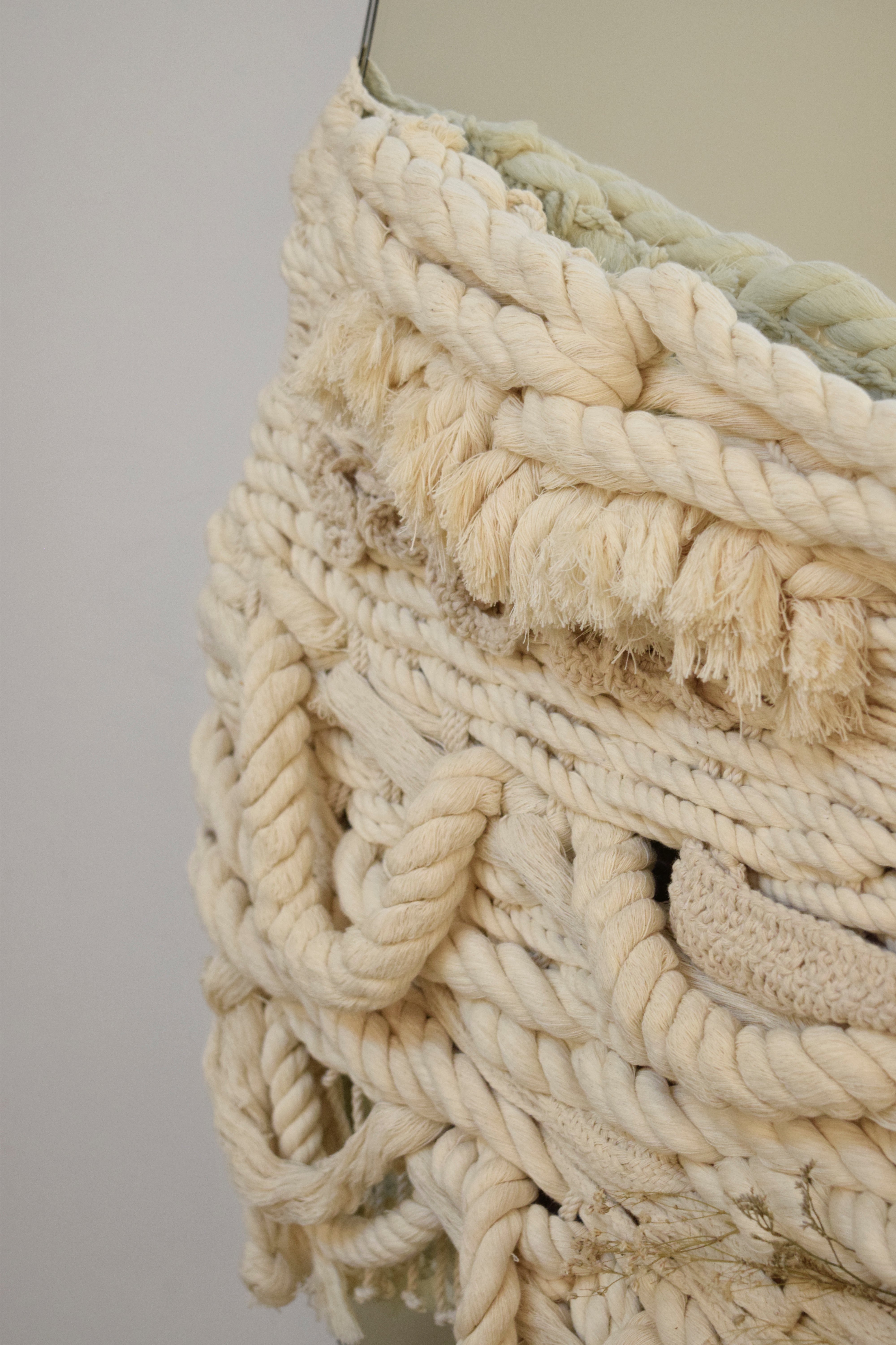Espejo Paula de Cuerpo Completo con Textil