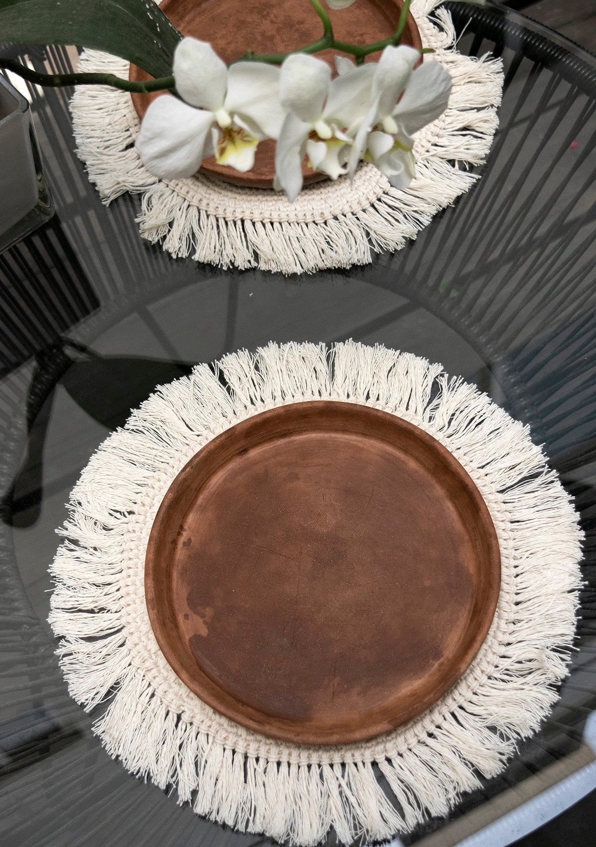 Mantel Tejido Crudo (Flecos y sin flecos)